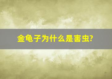 金龟子为什么是害虫?