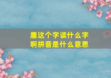 鏖这个字读什么字啊拼音是什么意思