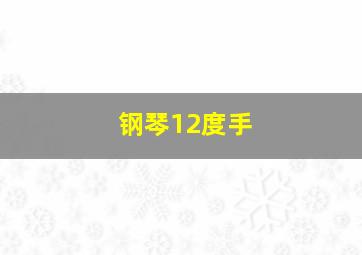 钢琴12度手