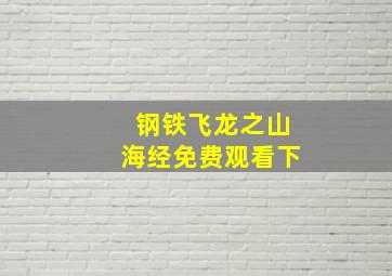 钢铁飞龙之山海经免费观看下