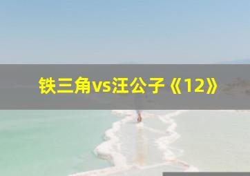 铁三角vs汪公子《12》