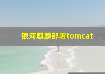 银河麒麟部署tomcat