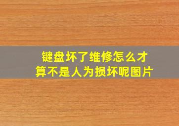 键盘坏了维修怎么才算不是人为损坏呢图片