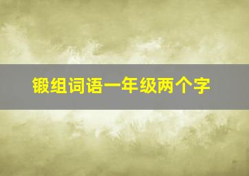 锻组词语一年级两个字