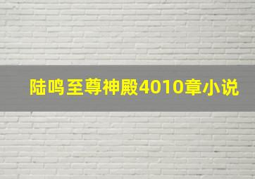 陆鸣至尊神殿4010章小说