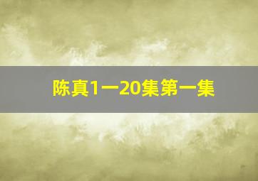 陈真1一20集第一集