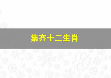 集齐十二生肖