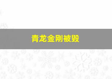 青龙金刚被毁