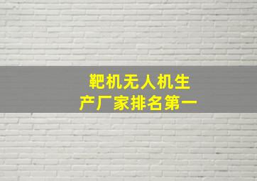 靶机无人机生产厂家排名第一