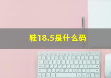 鞋18.5是什么码