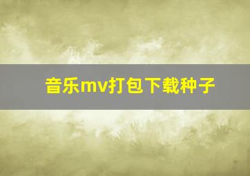 音乐mv打包下载种子