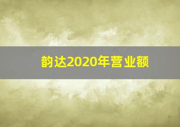 韵达2020年营业额