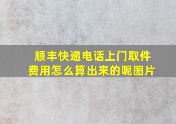 顺丰快递电话上门取件费用怎么算出来的呢图片