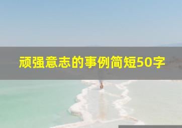 顽强意志的事例简短50字