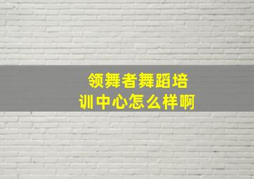 领舞者舞蹈培训中心怎么样啊