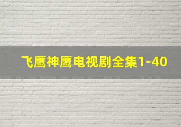 飞鹰神鹰电视剧全集1-40