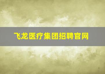 飞龙医疗集团招聘官网