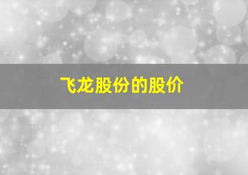 飞龙股份的股价