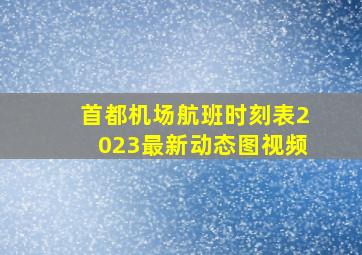 首都机场航班时刻表2023最新动态图视频