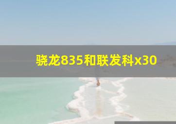 骁龙835和联发科x30