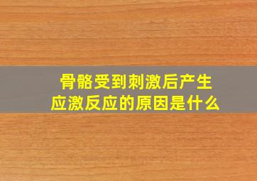 骨骼受到刺激后产生应激反应的原因是什么