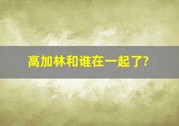 高加林和谁在一起了?