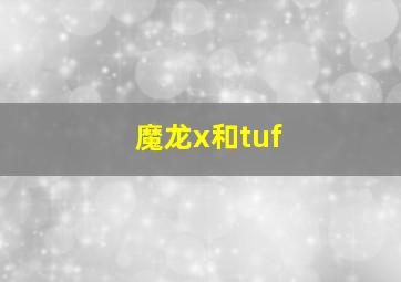 魔龙x和tuf