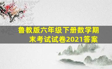 鲁教版六年级下册数学期末考试试卷2021答案