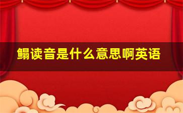 鳎读音是什么意思啊英语