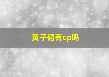 黄子韬有cp吗