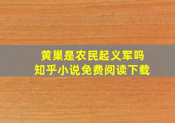 黄巢是农民起义军吗知乎小说免费阅读下载