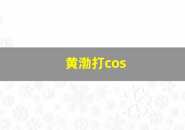 黄渤打cos