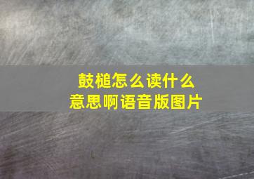 鼓槌怎么读什么意思啊语音版图片