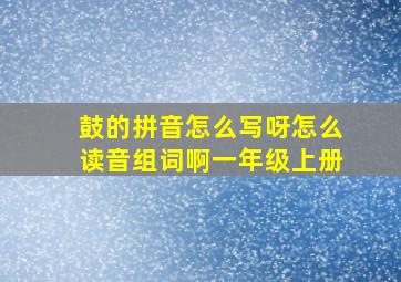 鼓的拼音怎么写呀怎么读音组词啊一年级上册