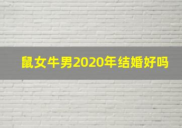 鼠女牛男2020年结婚好吗