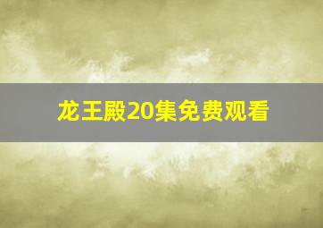 龙王殿20集免费观看