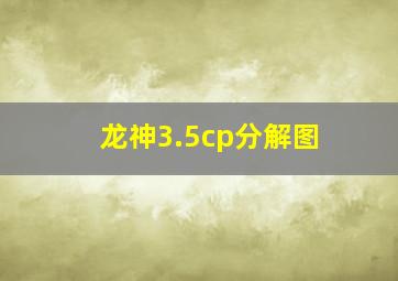 龙神3.5cp分解图