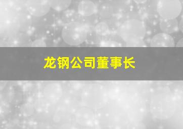 龙钢公司董事长