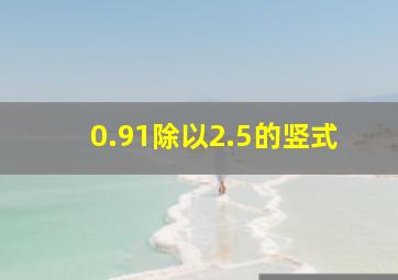 0.91除以2.5的竖式