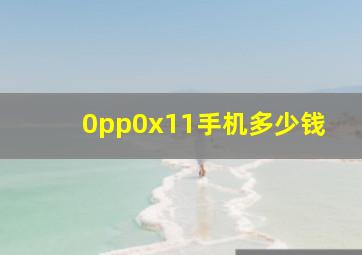 0pp0x11手机多少钱