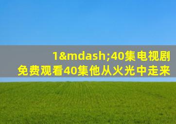 1—40集电视剧免费观看40集他从火光中走来