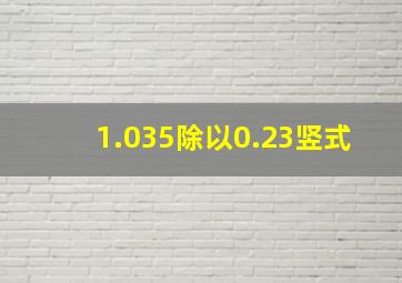 1.035除以0.23竖式