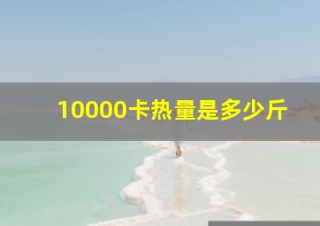 10000卡热量是多少斤