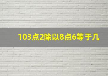 103点2除以8点6等于几