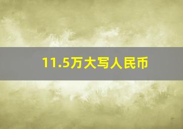 11.5万大写人民币