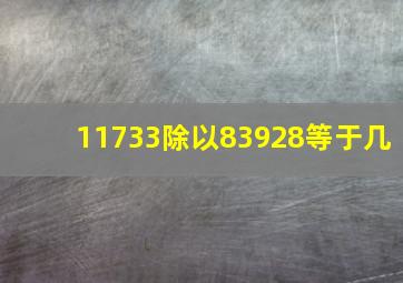 11733除以83928等于几