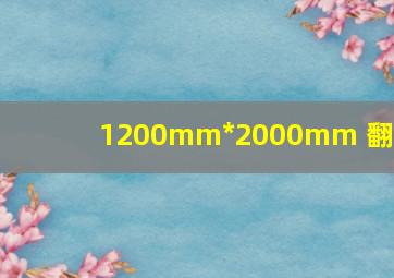 1200mm*2000mm 翻译