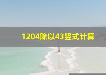 1204除以43竖式计算