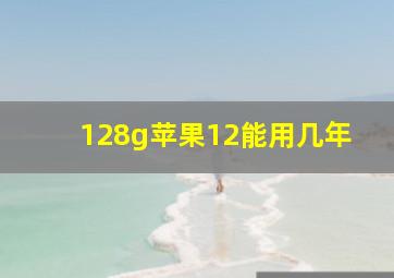 128g苹果12能用几年