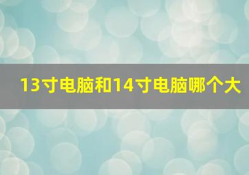 13寸电脑和14寸电脑哪个大